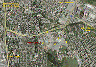 Map - closer look (Žilina)